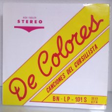 Discos de vinilo: DE COLORES - CANCIONES DEL CURSILLISTA - BN-LP 101 S - AÑO 1964