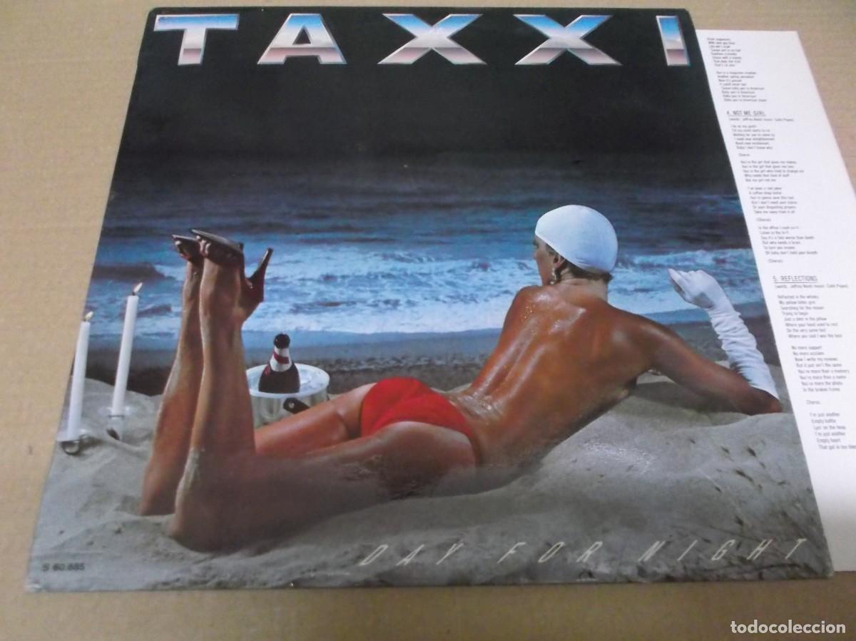 Disques de vinyle: TAXXI (LP) DAY FOR NIGHT A&Ntilde;O 1981 &ndash; HOJA CON LETRAS