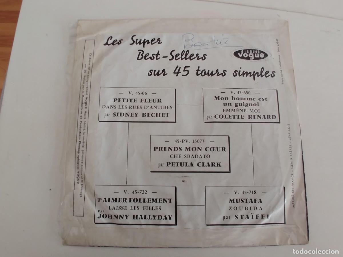 Discos de vinilo: SIDNEY BECHET-SINGLE PETITE FLEUR-FRANCES - Foto 2