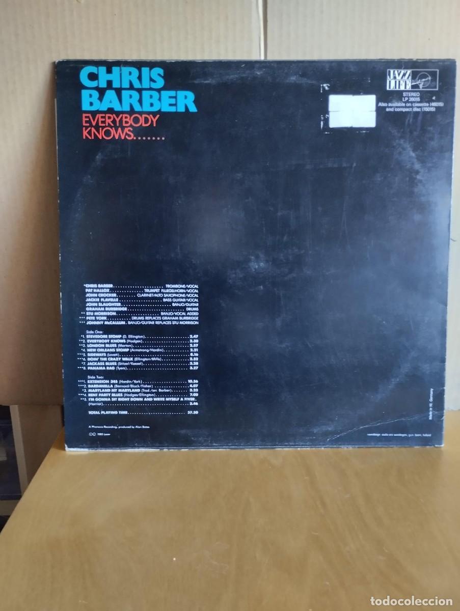 Discos de vinilo: CHRIS BARBER --- EVERYBODY KNOWS - Foto 2