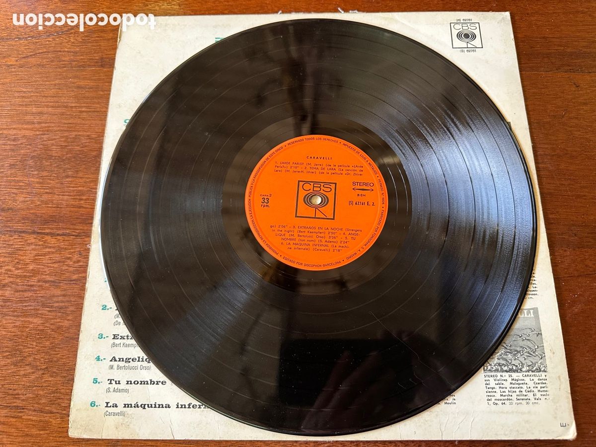 Discos de vinilo: CARAVELLI - PLESE LOVE ME 1966 CBS - Foto 6