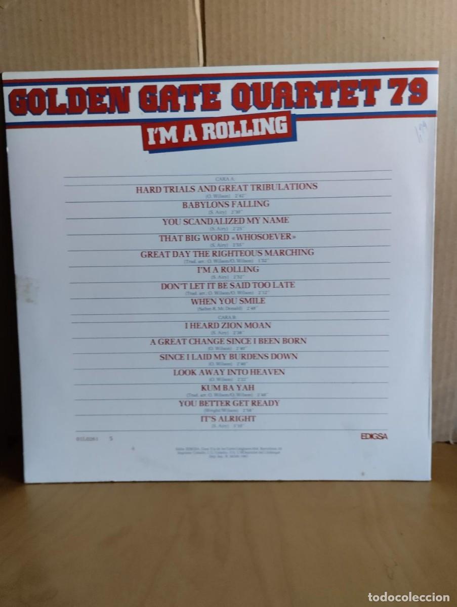 Discos de vinilo: GOLDEN GATE QUARTETT 79 ---- I&acute;M A ROLLING - Foto 2