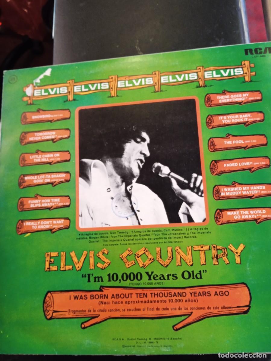 Discos de vinilo: ELVIS PRESLEY- ELVIS COUNTRY. LP - Foto 2
