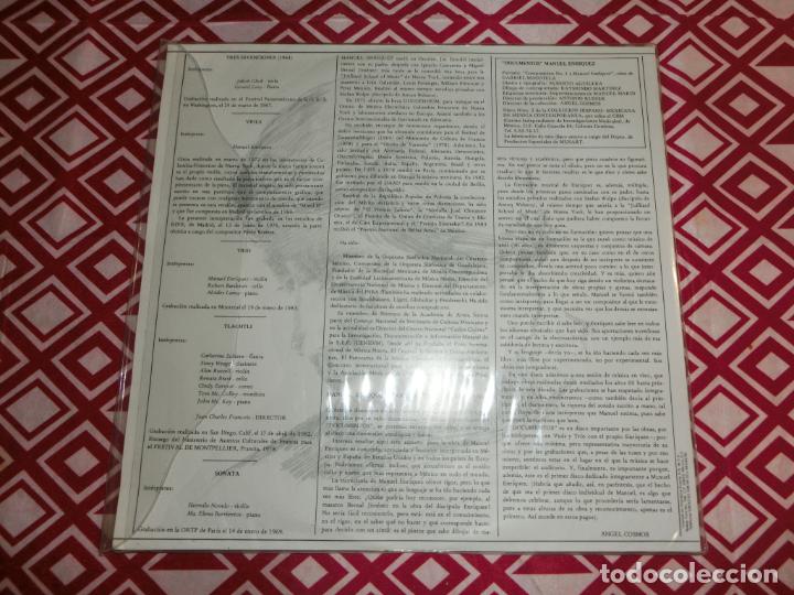 Discos de vinilo: Manuel Enr&iacute;quez &ndash; Documentos (MEXICO 1984) - Foto 2