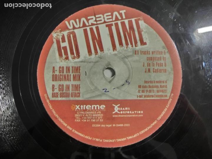 Discos de vinilo: WARBEAT - GO IN TIME - Foto 3