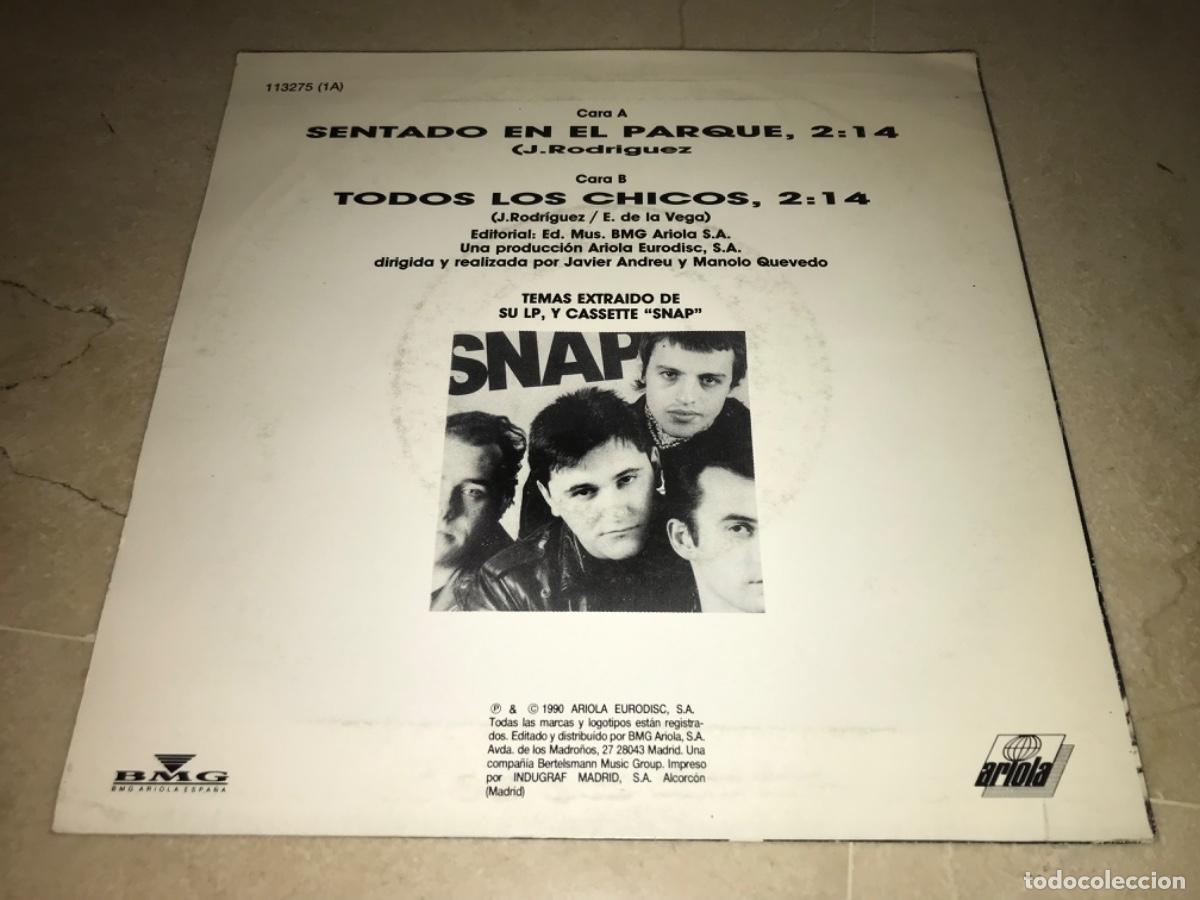 Discos de vinilo: SNAP-SENTADO EN EL PARQUE-ORIGINAL 1990 - Foto 2