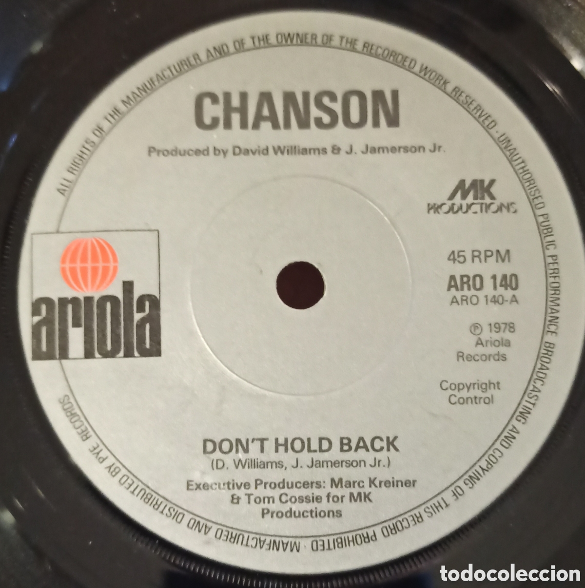 Discos de vinilo: Chanson &ndash; Dont Hold Back - Foto 1