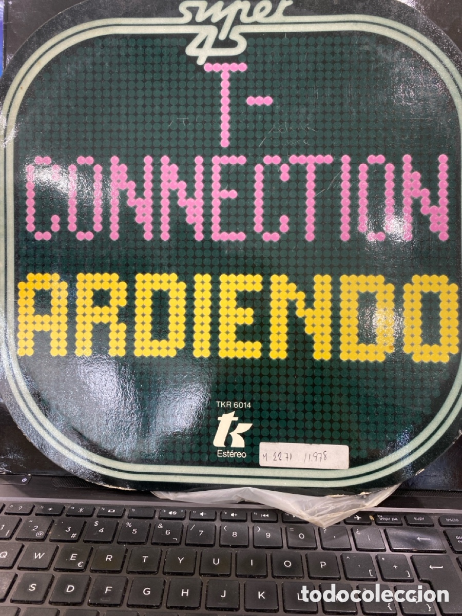 Discos de vinilo: T CONNECTION - ARDIENDO MAXI SINGLE SPAIN 1978 - Foto 1