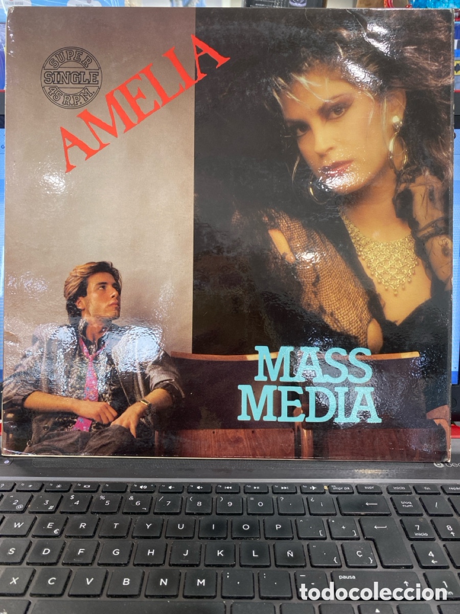 Discos de vinilo: AMELIA - MASS MEDIA MAXI SINGLE SPAIN - Foto 1