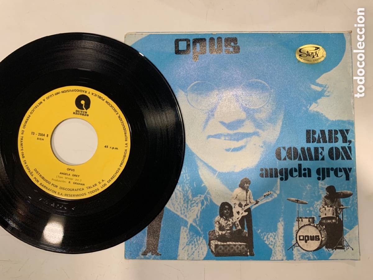 Discos de vinilo: Single ep opus baby come on de 1970 - Foto 2