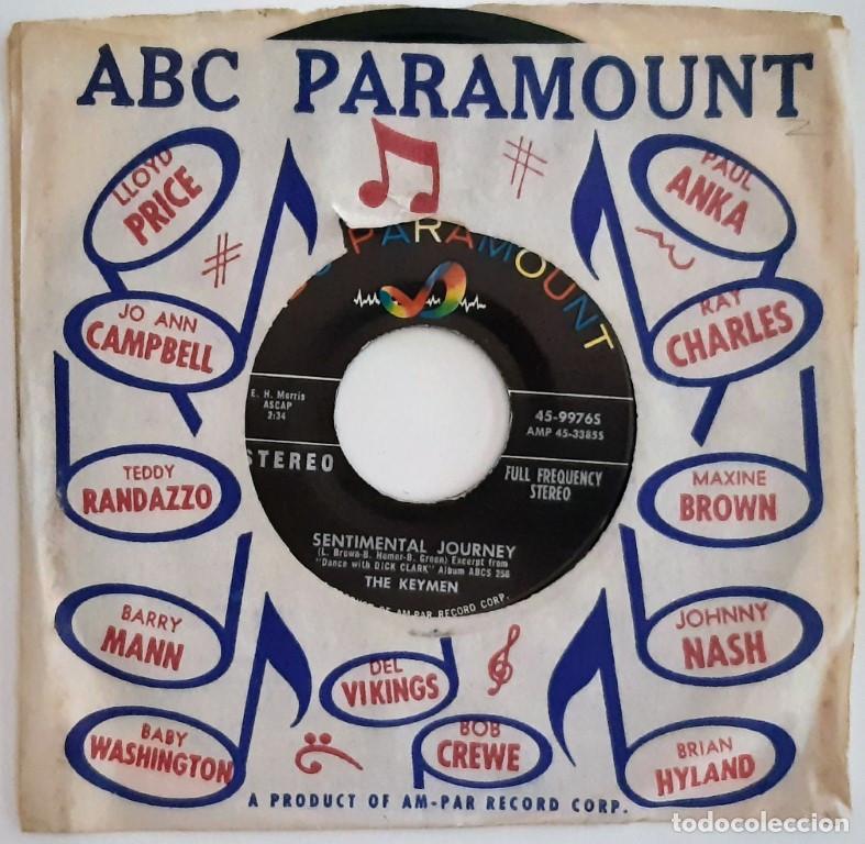 Discos de vinilo: The Keymen. Like help man/ Sentimental journey. ABC-Paramount, USA single - Foto 1