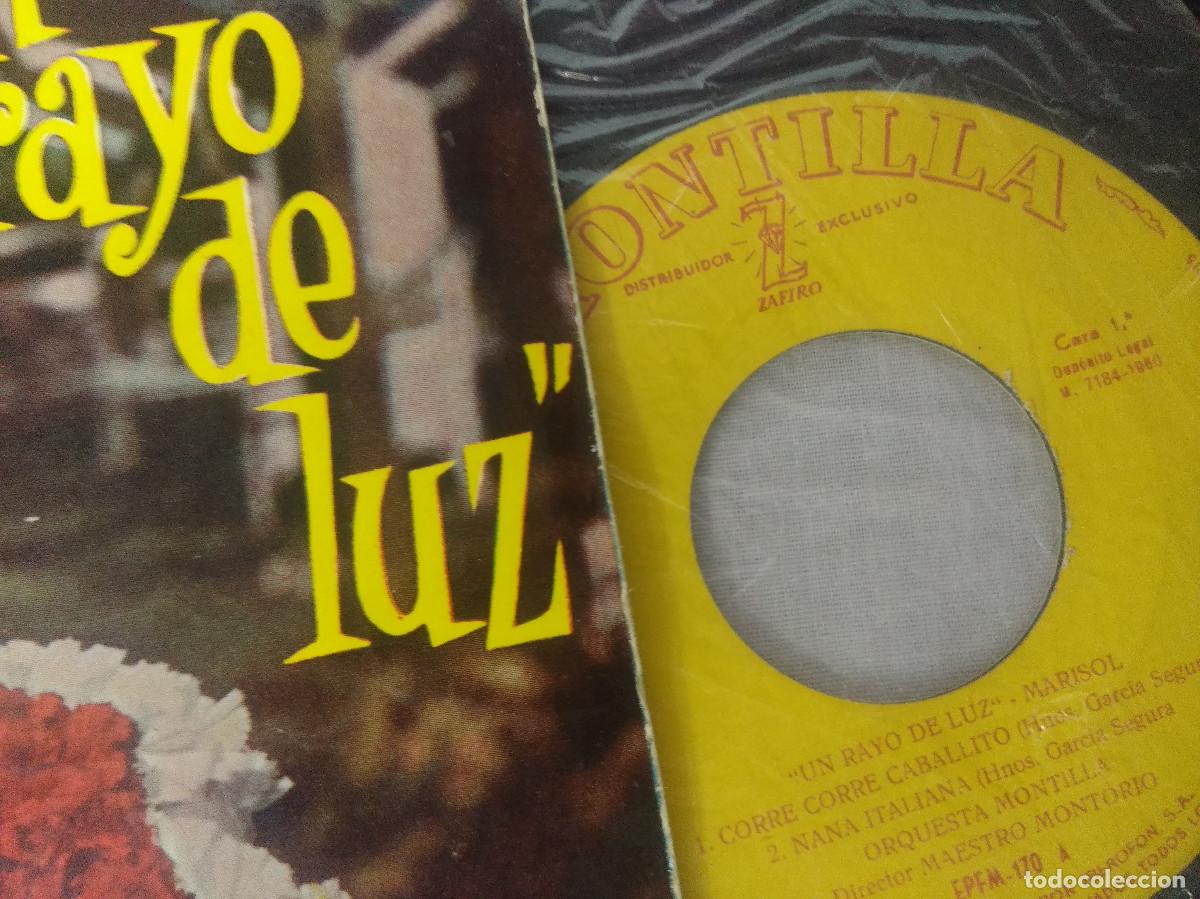 Discos de vinilo: MARISOL/UN RAYO DE LUZ/SINGLE. - Foto 2