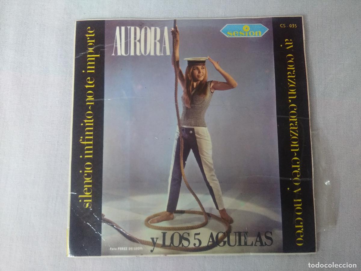 Discos de vinilo: AURORA Y LOS 5 AGUILAS/AY,CORAZON/SINGLE. - Foto 1