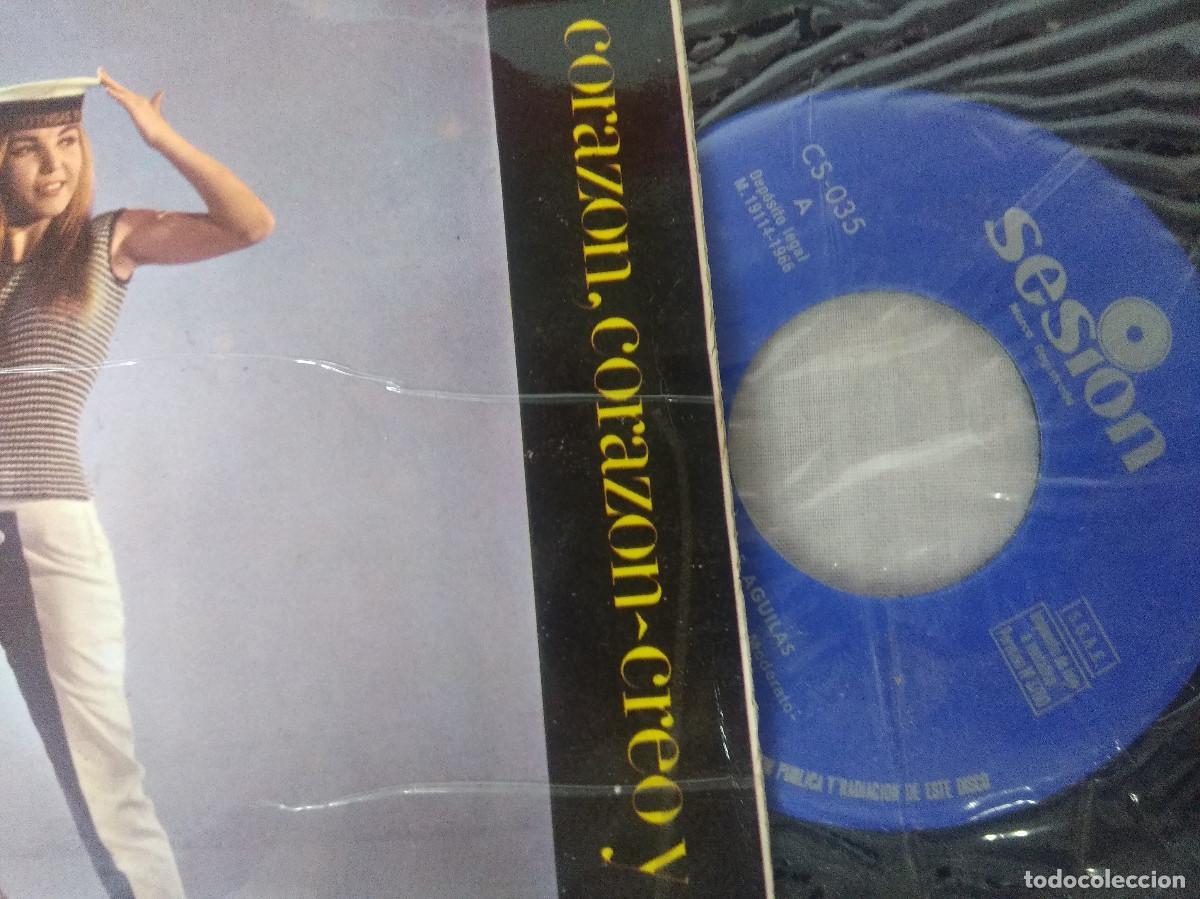 Discos de vinilo: AURORA Y LOS 5 AGUILAS/AY,CORAZON/SINGLE. - Foto 2