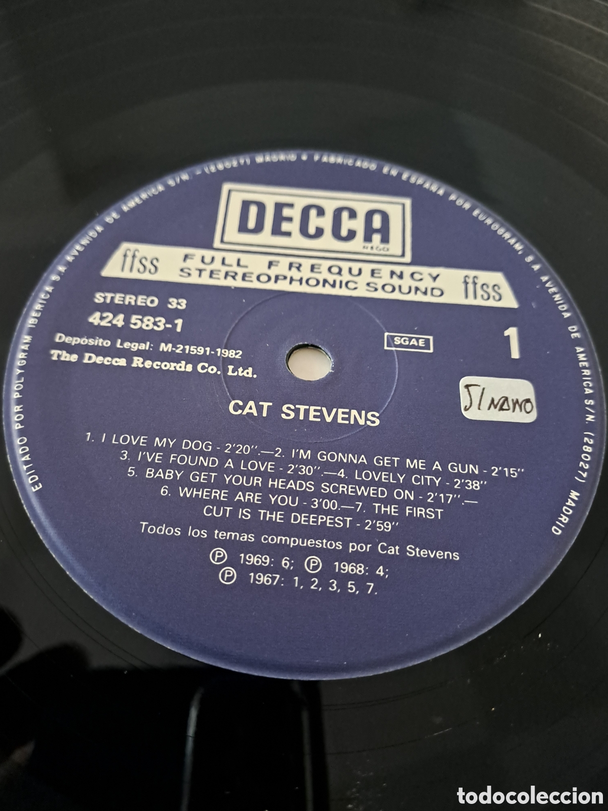 Discos de vinilo: Cat Stevens &ndash; Cat Stevens Sello: Decca &ndash; 424583-1 - Foto 4