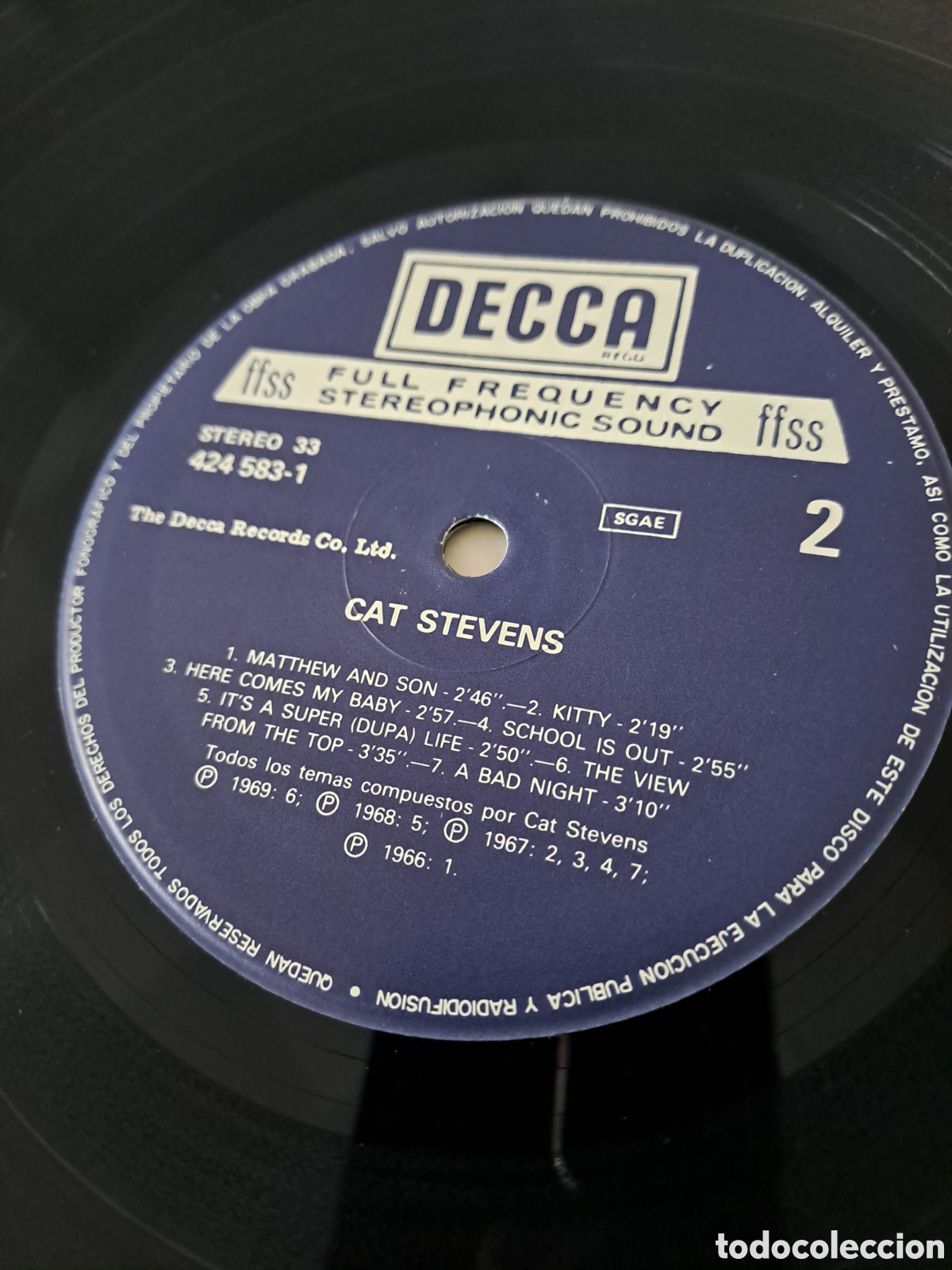 Discos de vinilo: Cat Stevens &ndash; Cat Stevens Sello: Decca &ndash; 424583-1 - Foto 5
