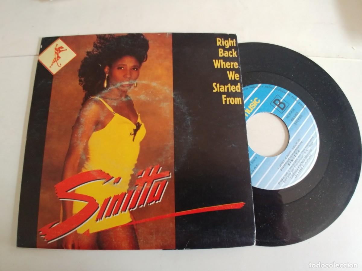 Discos de vinilo: SINITTA-SINGLE RIGHT BACK WHERE WE STARTED FROM - Foto 1