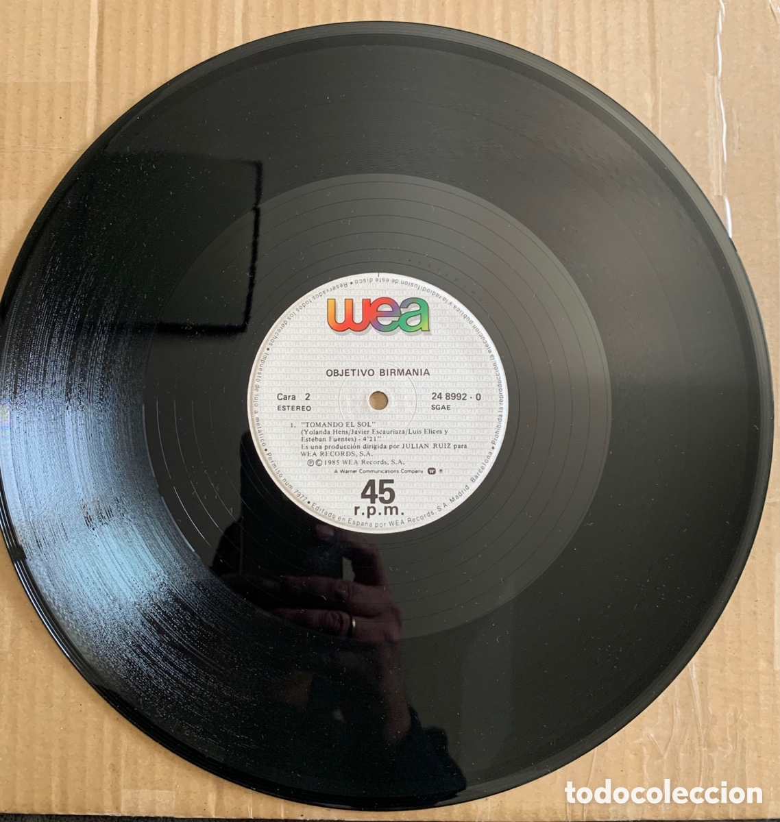 Discos de vinilo: Objetivo Birmania. Baila para m&iacute;. Maxi. - Foto 4