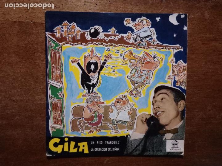 Discos de vinilo: Gila - un piso tranquilo + la operaci&oacute;n del ri&ntilde;&oacute;n - Foto 1