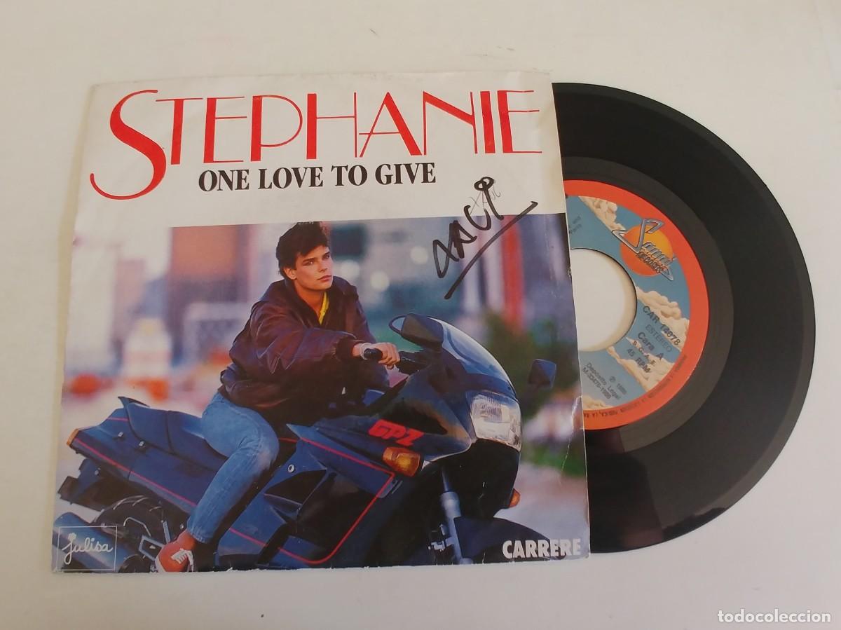 Discos de vinilo: STEPHANIE-SINGLE ONE LOVE TO GIVE - Foto 1