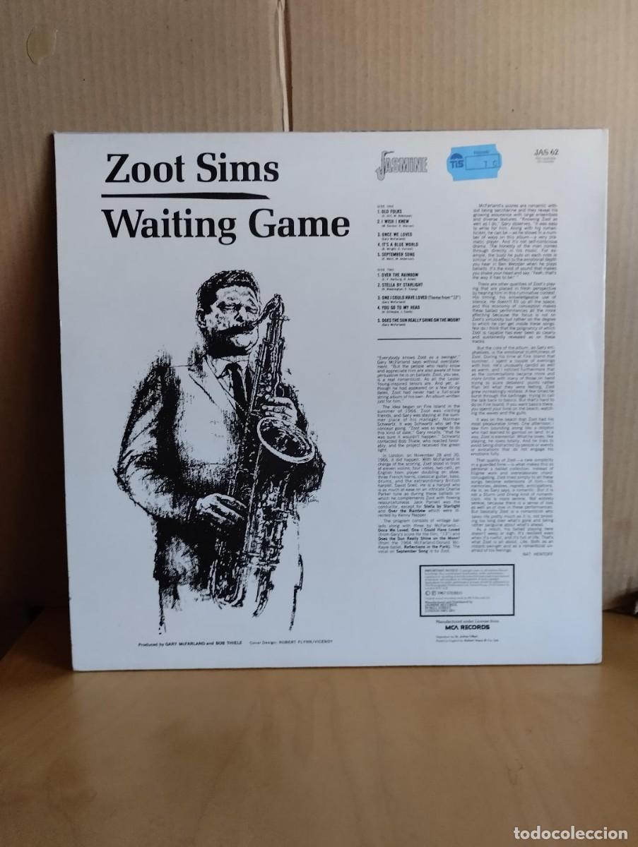 Discos de vinilo: ZOOT SIMS --- WAITING GAME - Foto 2