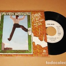 Discos de vinilo: PETER BROWN - CRANK IT UP (FUNK TOWN) - SINGLE - 1979 - Nº1 EN DISCOTECAS USA