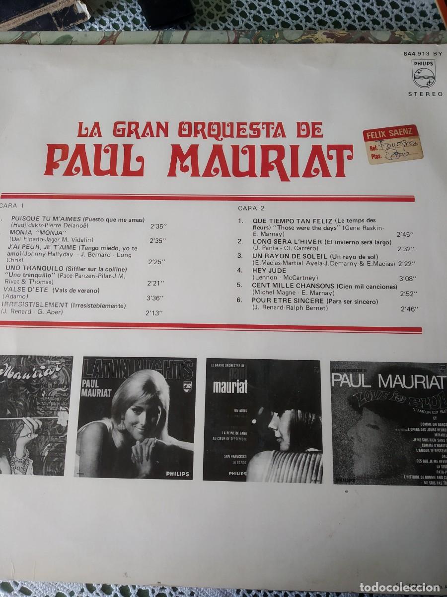 Discos de vinilo: Vinilos, Paul Mauriat. - Foto 2
