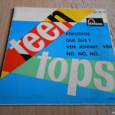Discos de vinilo: TEEN TOPS, EP , POPOTITOS + 3, AÑO 1962, FONTANA 467.267 TE
