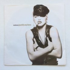 Discos de vinilo: MADONNA ‎– JUSTIFY MY LOVE (ALBUM VERSION) / EXPRESS YOURSELF (REMIX ALBUM VERSION) , GERMANY 1990