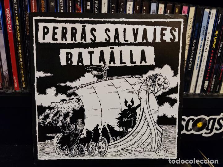 Discos de vinilo: PERR&Auml;S SALVAJES, BATA&Auml;LLA - SPLIT - Foto 1