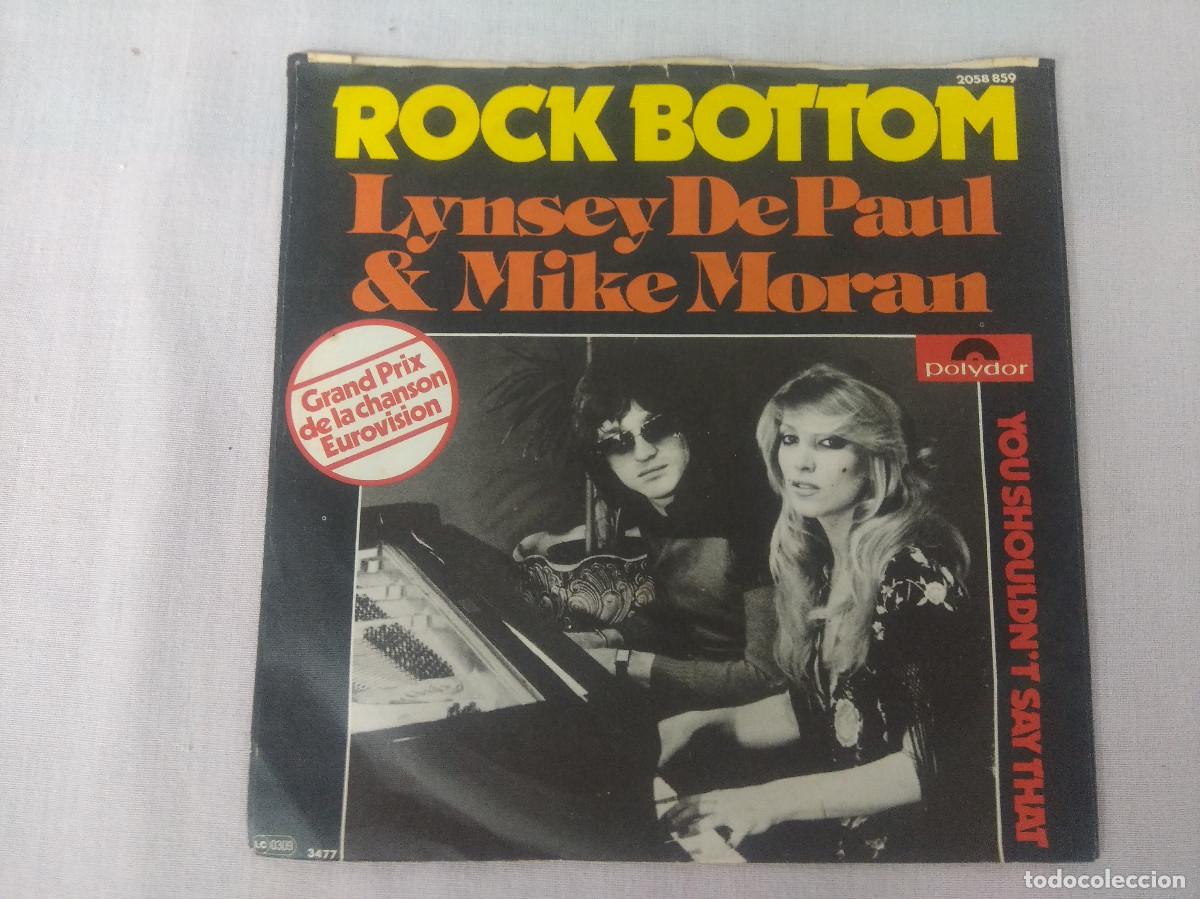 Discos de vinilo: LYNSEY DE PAUL & MIKE MORAN/ROCK BOTTOM/SINGLE. - Foto 1