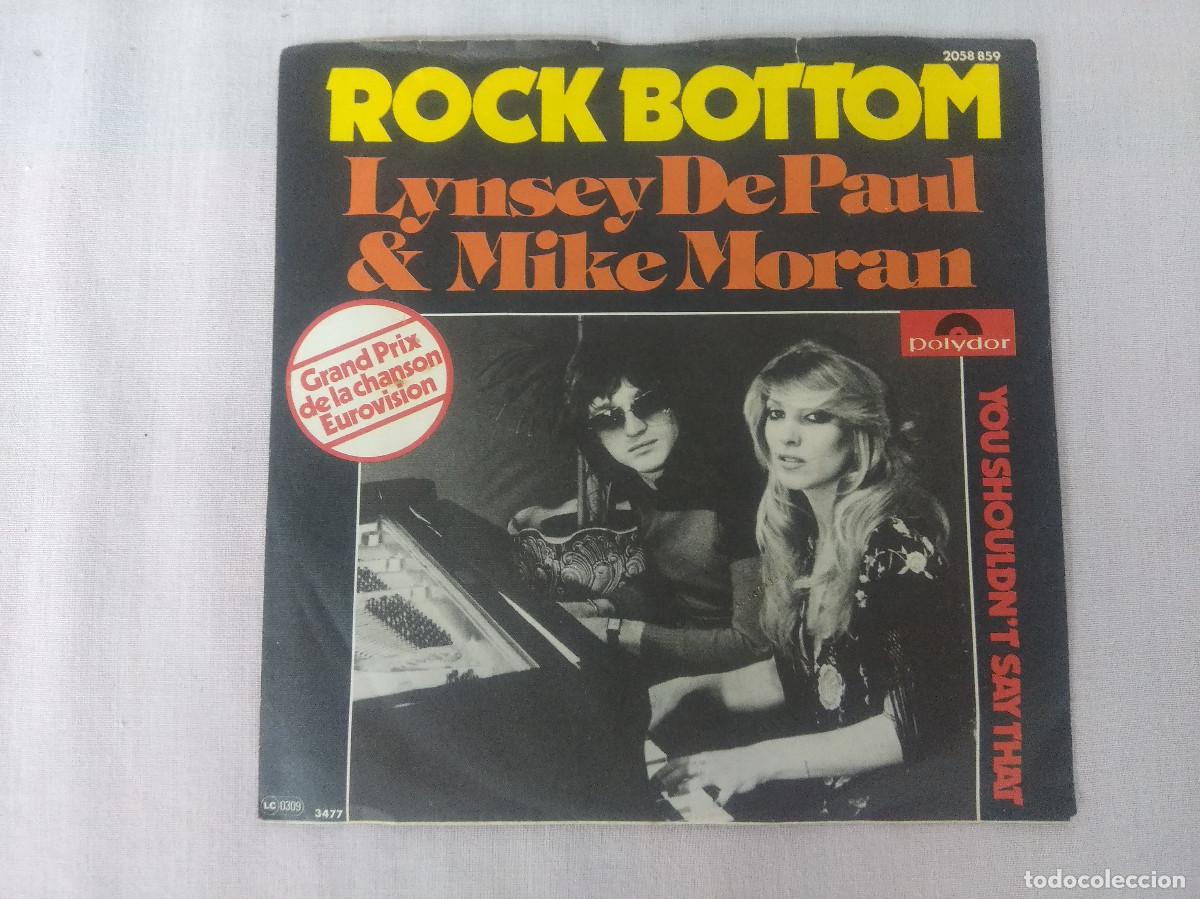 Discos de vinilo: LYNSEY DE PAUL & MIKE MORAN/ROCK BOTTOM/SINGLE. - Foto 3