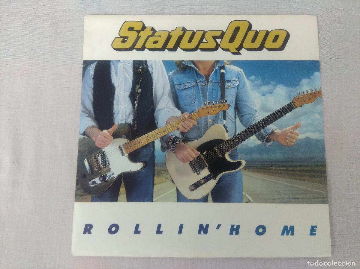 Discos de vinilo: STATUS QUO/ROLLIN HOME/SINGLE. - Foto 1