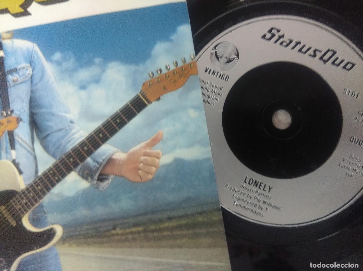 Discos de vinilo: STATUS QUO/ROLLIN HOME/SINGLE. - Foto 2