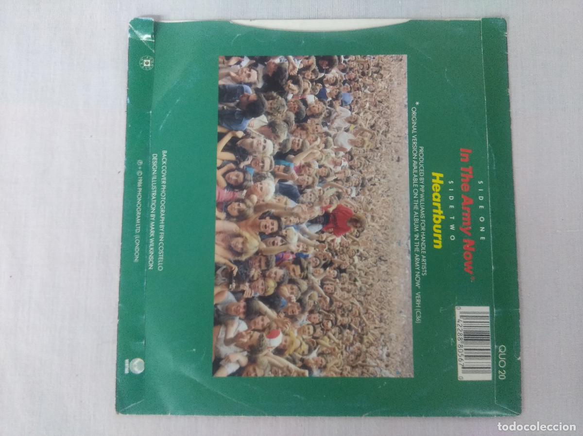 Discos de vinilo: STATUS QUO/IN THE ARMY NOW/SINGLE. - Foto 3