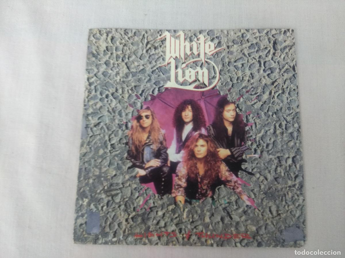 Discos de vinilo: WHITE LION/LIGHTS & THUNDER/SINGLE METAL. - Foto 1