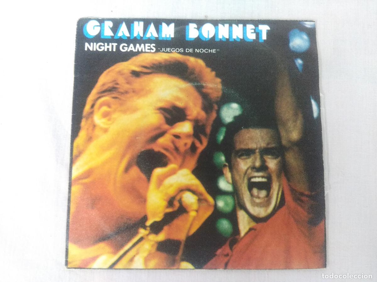 Discos de vinilo: GRAHAM BONNET/NIGHT GAMES/SINGLE METAL. - Foto 1