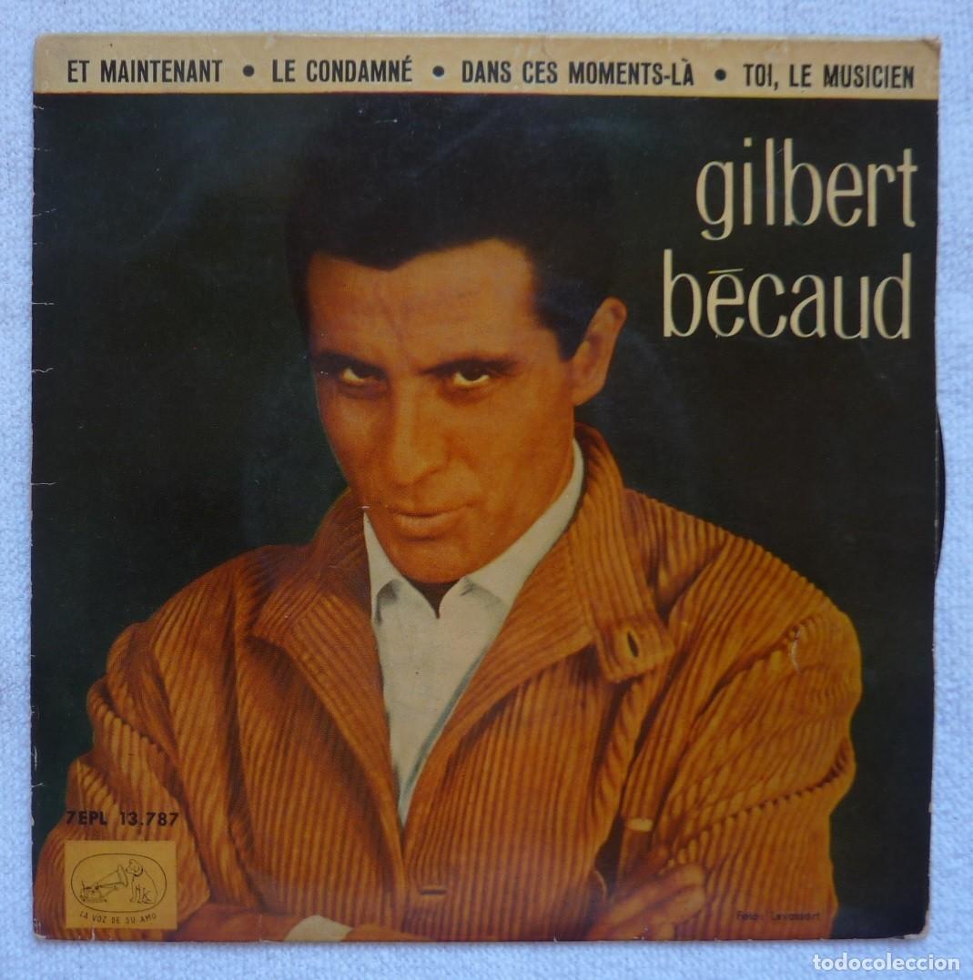 Discos de vinilo: GILBERT BECAUD // ET MAINTENANT+3 // 1962 // EP - Foto 1