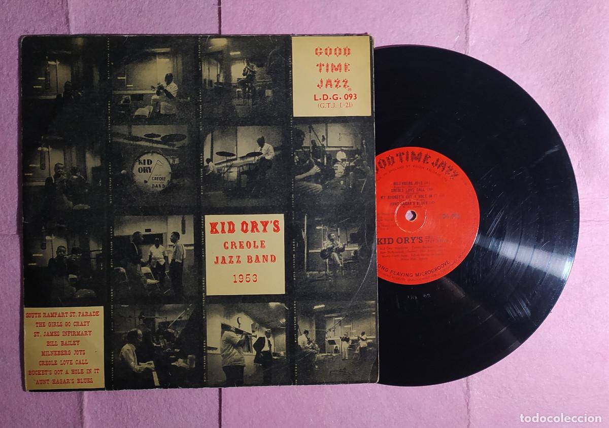 Discos de vinilo: 10&rdquo; KID ORY'S CREOLE JAZZ BAND &ndash; 1953 - Vogue Records L.D.G. 093 - UK press (VG+/VG)