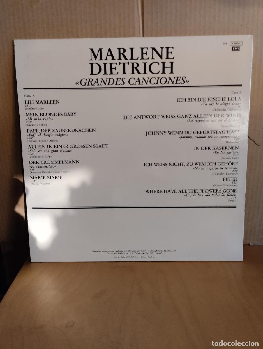 Discos de vinilo: MARLENE DIETRICH ---- LILI MARLEEN - Foto 2