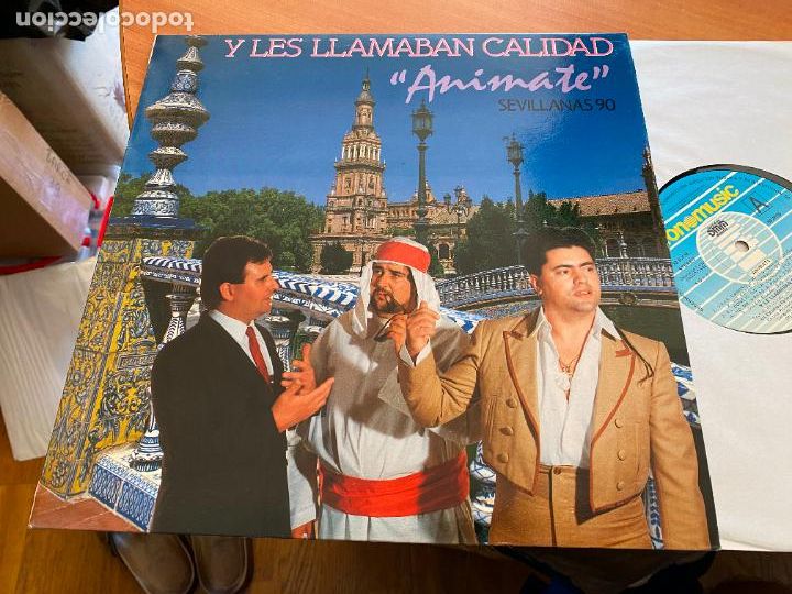 Vinyl records: Y LES LLAMABAN CALIDAD (ANIMATE) LP ESPA&Ntilde;A 1990 (B-42)