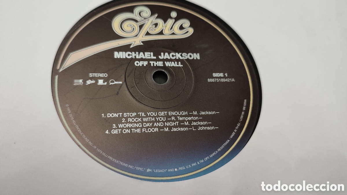 disco vinilo michael jackson off the wall - Compra venta en todocoleccion
