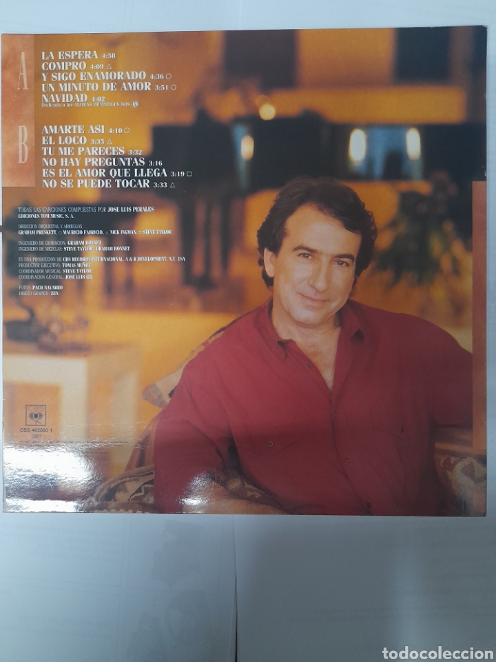 Discos de vinilo: Jos&eacute; Luis Perales. La Espera. Vinilo - Foto 2