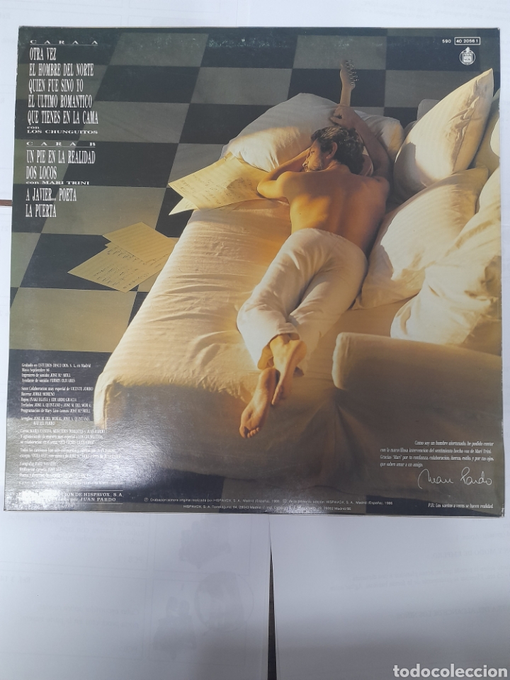 Discos de vinilo: Juan Pardo. Qu&eacute; tienes en la cama - Foto 2