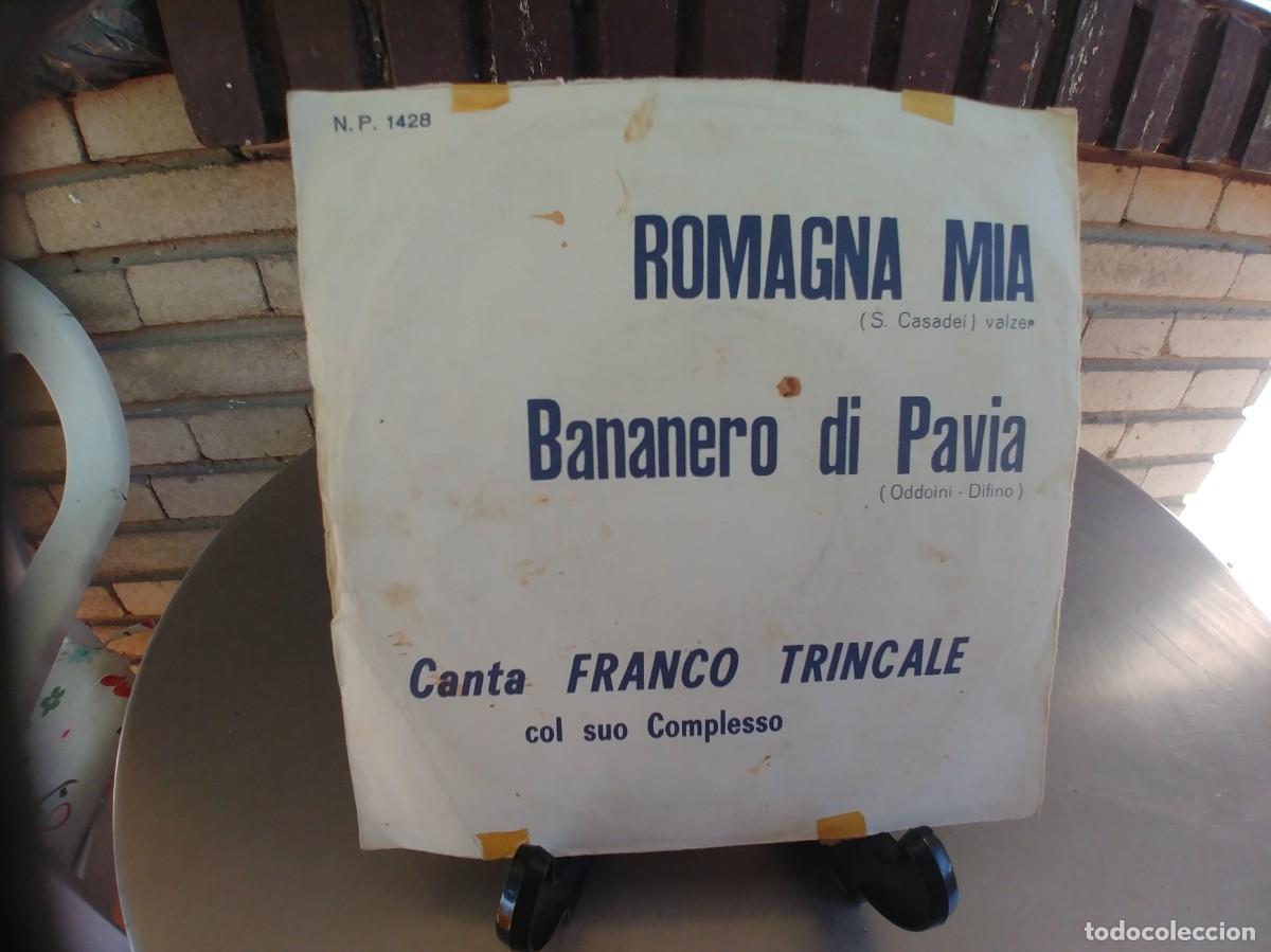 Discos de vinilo: FRANCO TRINCALE-SINGLE ROMAGNA MIA - Foto 2