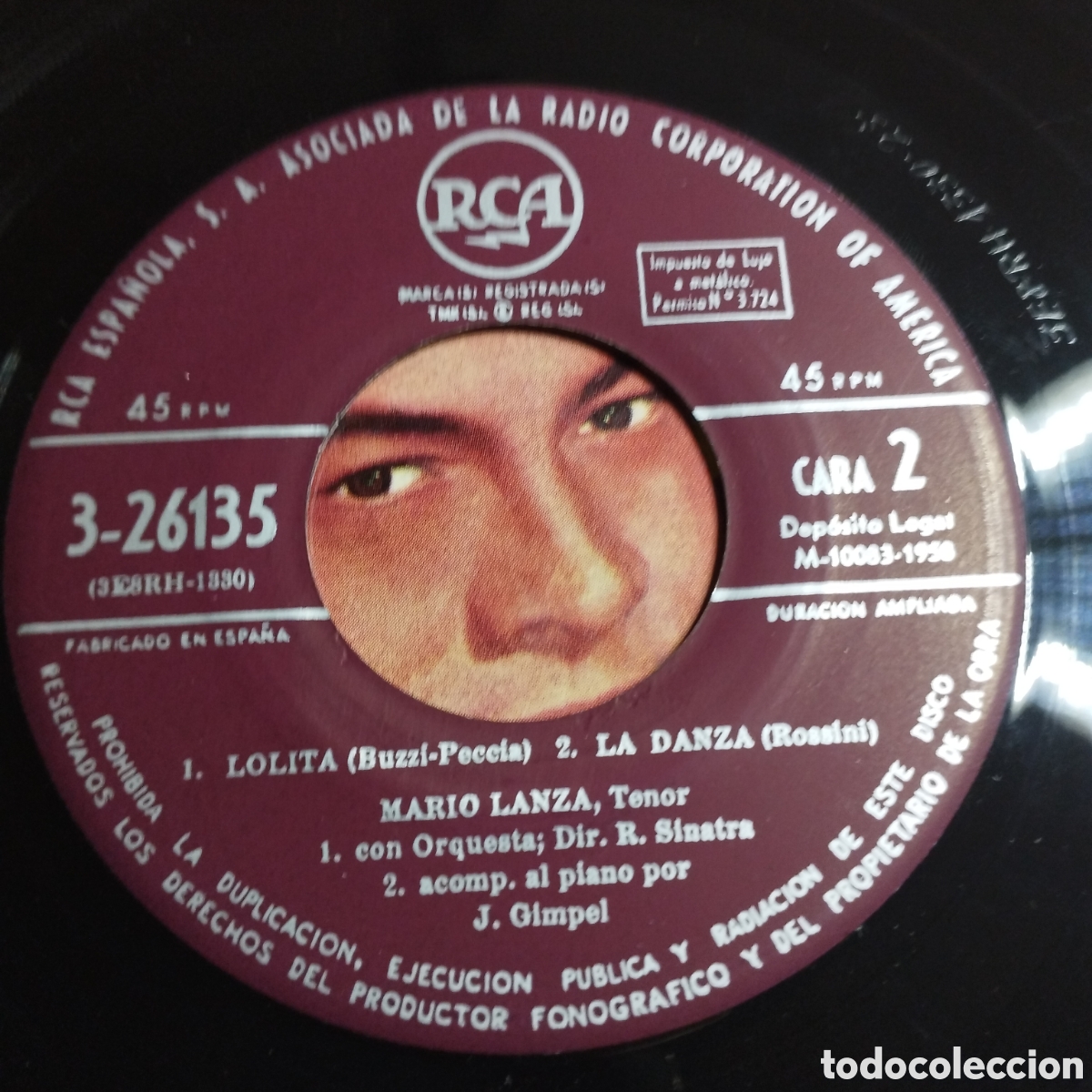 Discos de vinilo: EP 7&rdquo; Mario Lanza 1958 Granada + 3. - Foto 3
