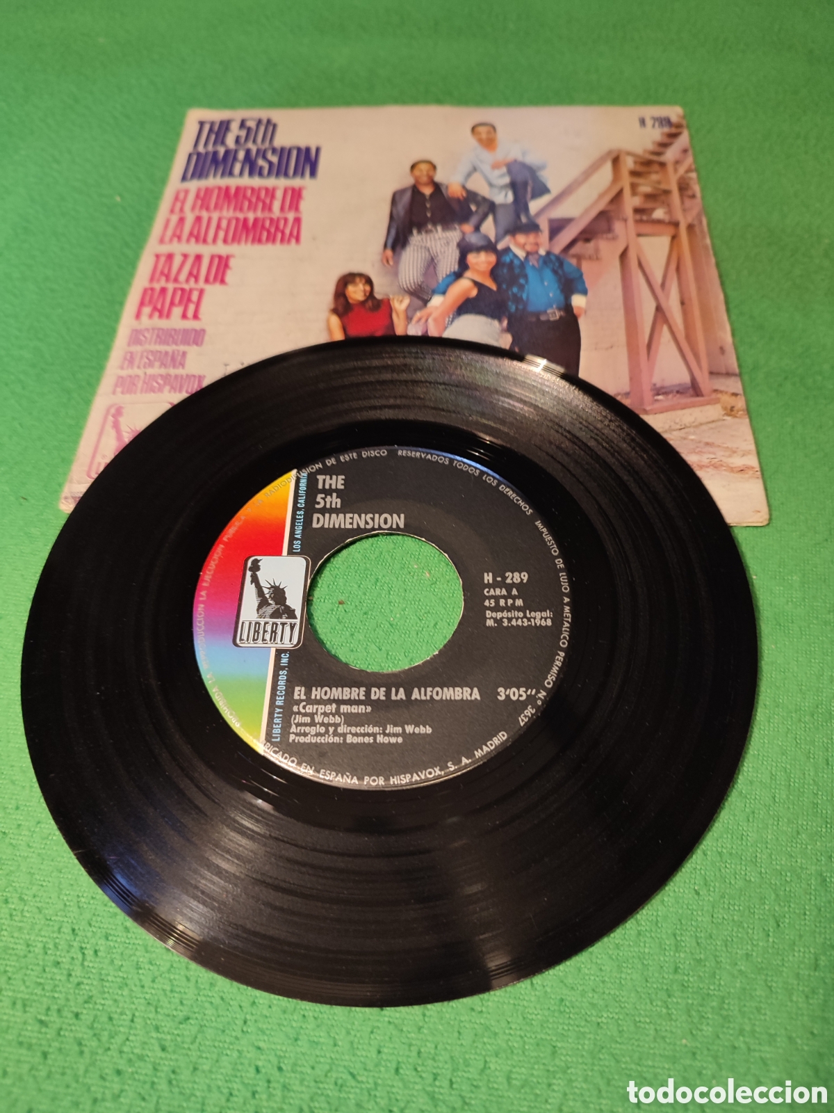 Discos de vinilo: The 5th Dimensi&oacute;n - El hombre de la alfombra - Foto 2