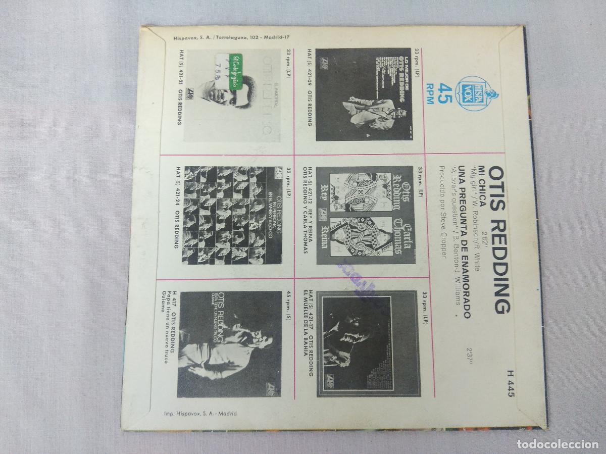 Discos de vinilo: OTIS REDDING/MI CHICA/SINGLE. - Foto 3