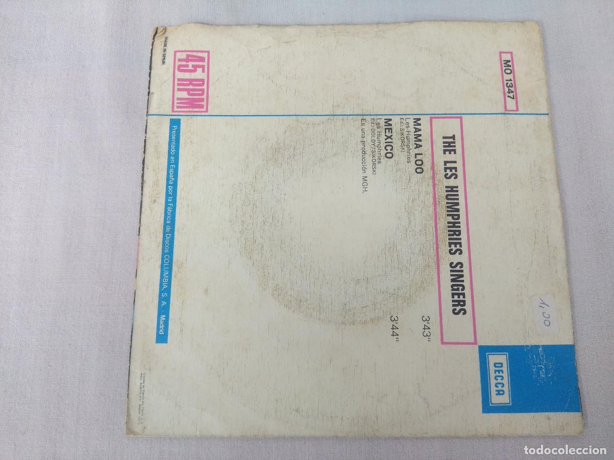 Discos de vinilo: THE LES HUMPHRIES SINGERS/MAMA LOO/SINGLE. - Foto 3
