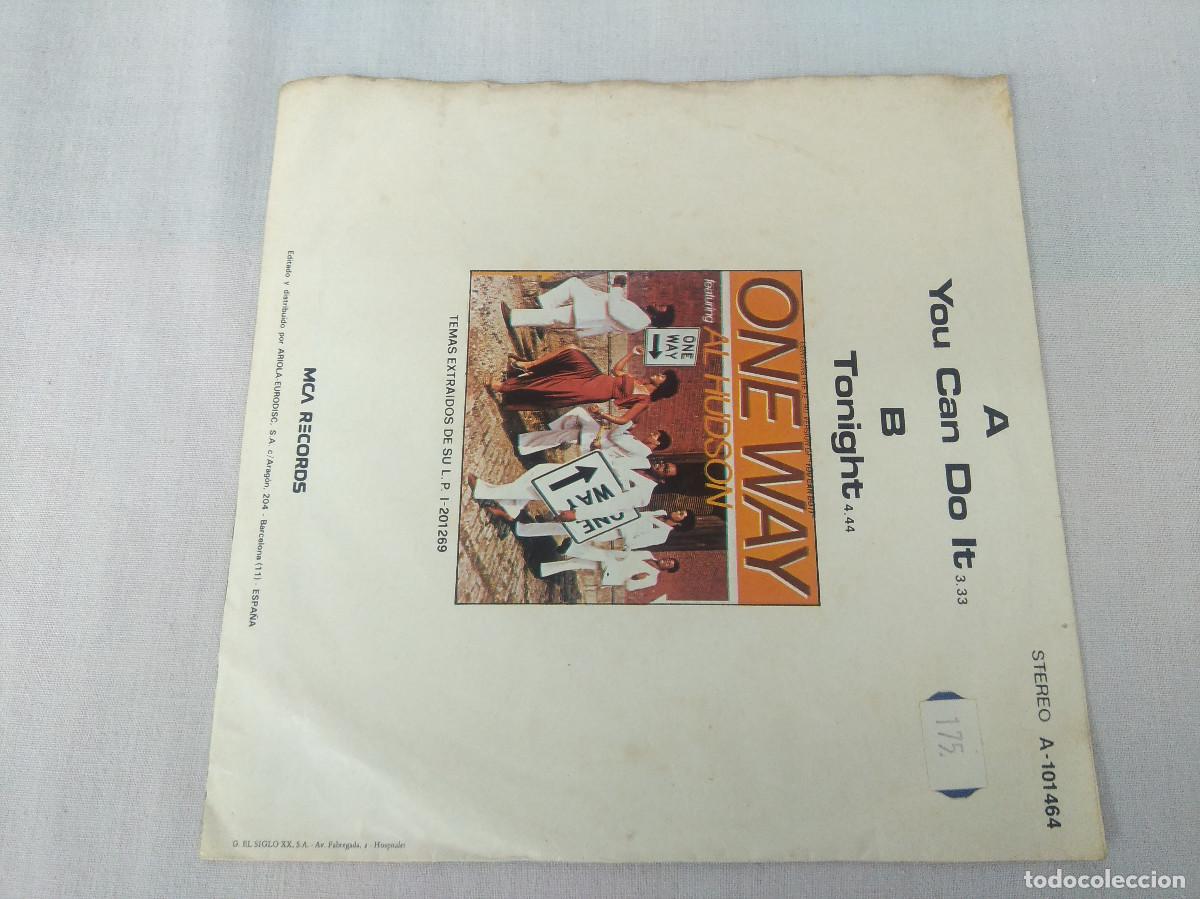 Discos de vinilo: ONE WAY FEATURING AL HUDSON/SINGLE. - Foto 3